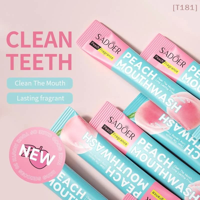 SADOER 20pz Limone whitening collutory to Refresh the breath and clean the residues between the teeth