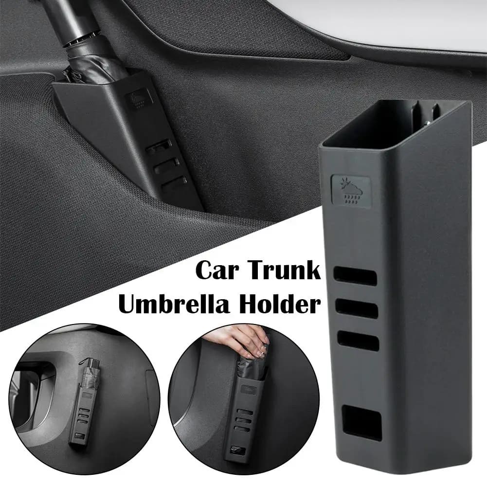 Portaombrelli universale per auto, scatola portaoggetti impermeabile per SUV, berlina, organizer per bagagliaio, contenitore per articoli da pioggia, cestino per auto, contenitore per posteriore del sedile