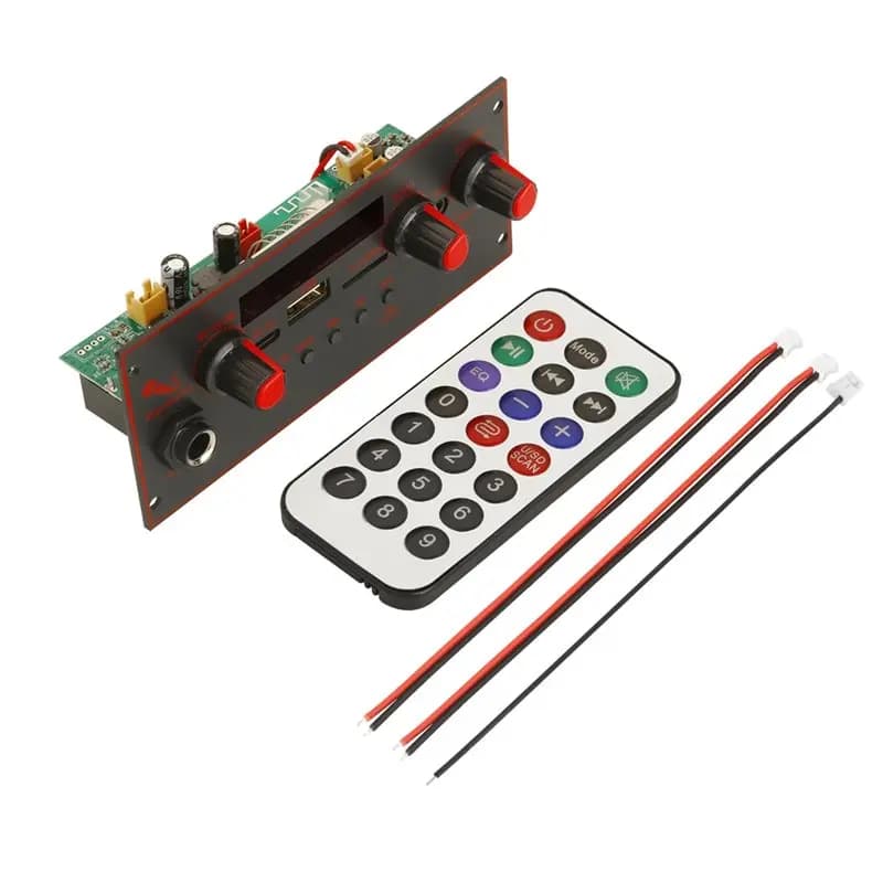 【PUBLICITY】Sistema Audio per Auto 10W Bluetooth 5.0 Scheda Decoder MP3 WMA Amplificatore 5V Microfono 6.5mm Radio FM Altoparlante USB con Scheda TF M