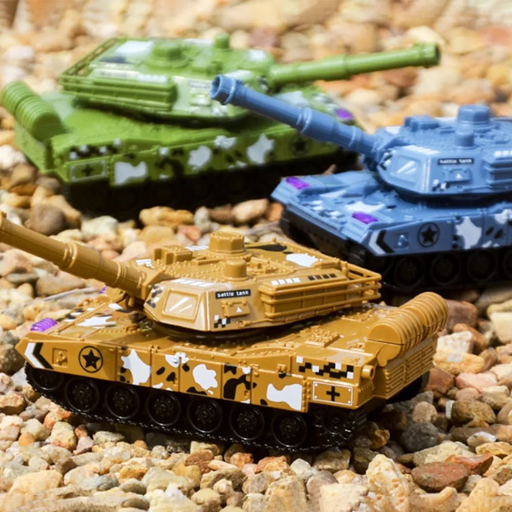 Set di 3 Veicoli Stile Retrò, Giocattolo Educativo per Sviluppare Abilità Motorie e Curiosità, Decorazione da Scrivania per Cameretta Bambini