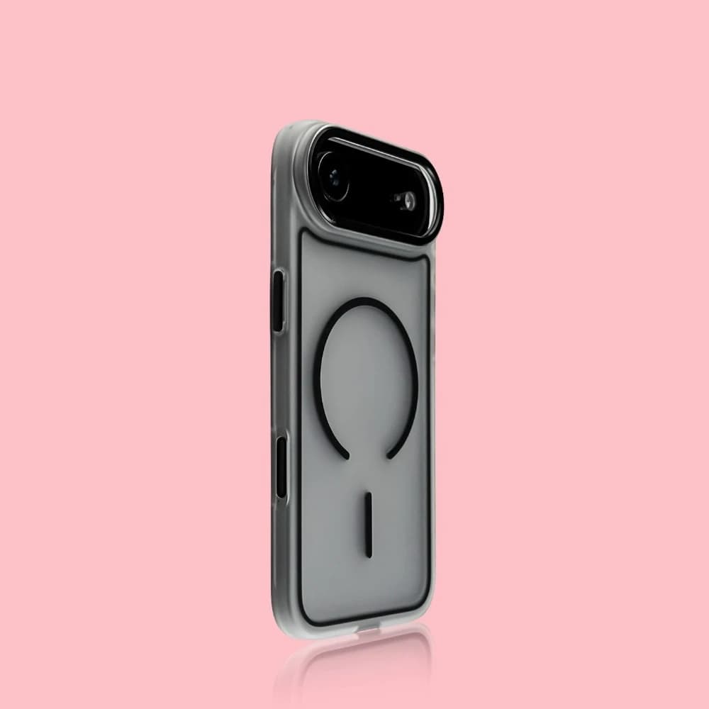 Custodia Magnetica Opaca Smerigliata Trasparente con Bordo Morbido Antiurto per iPhone 17 Pro Max, Compatibile con iPhone 16 15