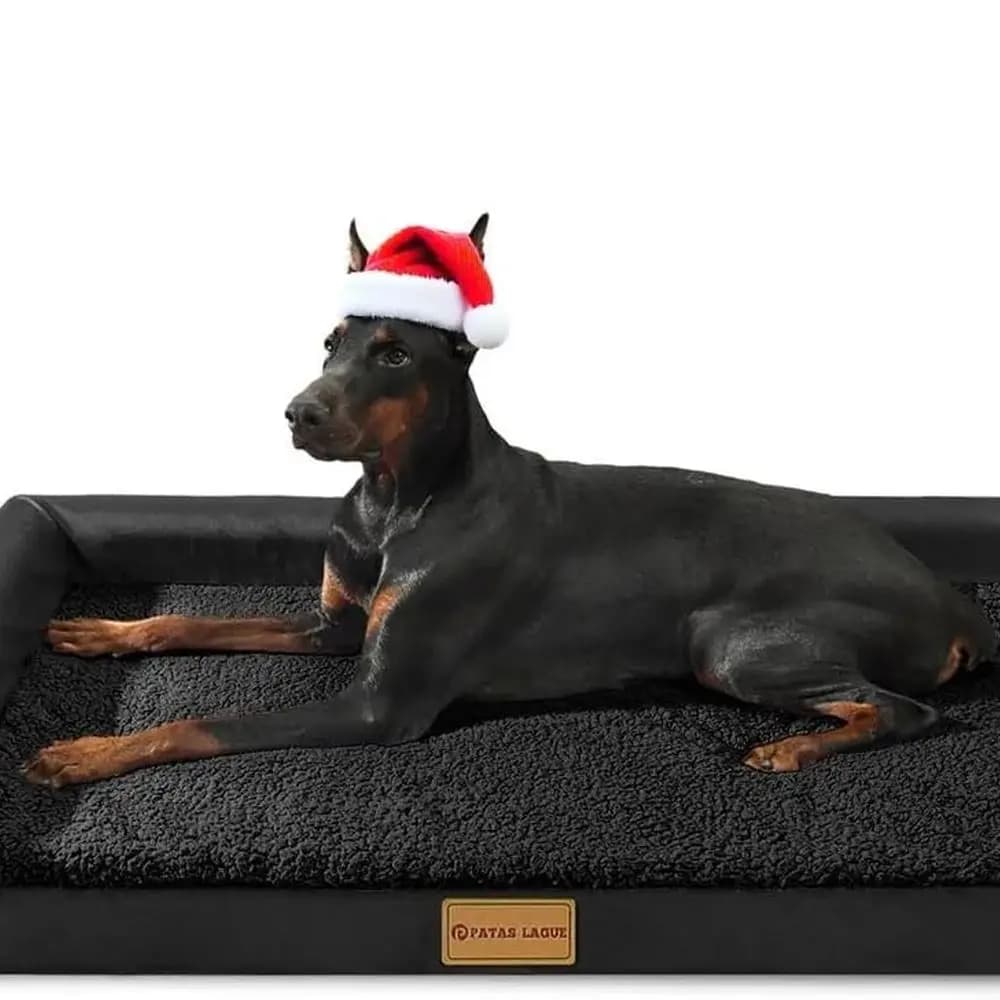 Letto per cani ortopedico per cani di grandi dimensioni 36''X24'', divano letto medio per animali domestici con rinforzo a L impermeabile con rivestimento lavabile rimovibile, morbido e confortevole