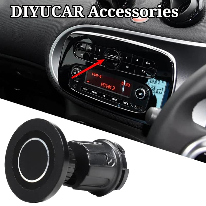 For Mercedes Smart 453 Fortwo Forfour 2015-2020 ABS Car Mobile Phone Holder GPS Navigation Bracket Trim Interior Car Accessories