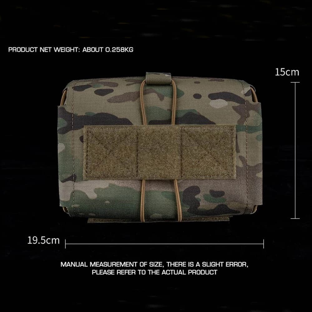 Tactical horizontal pull-out first aid kit Ronin style small medical first aid rapid deployment waist bag