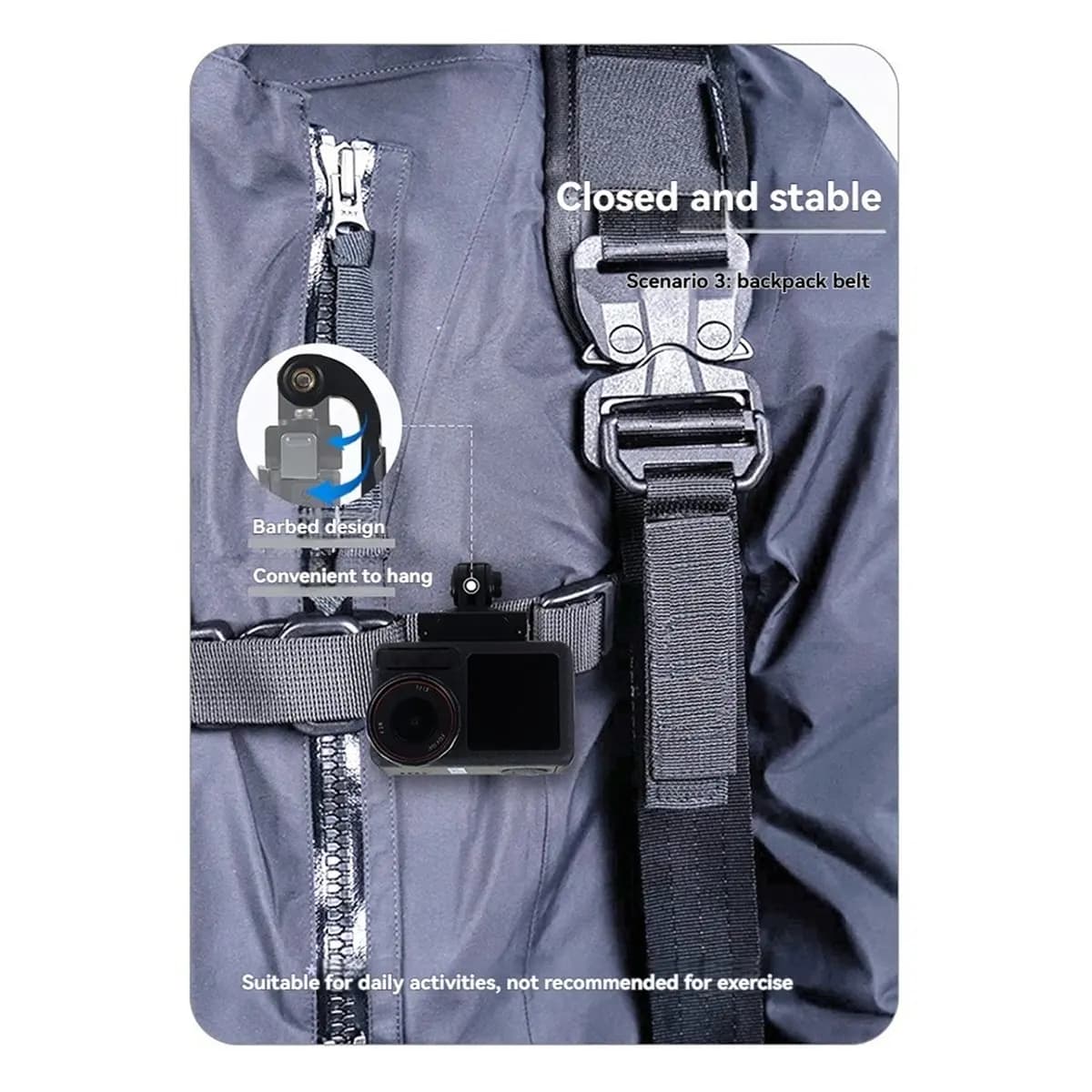 DT77 Quick Release Magnetic Chest Mount for GoPro Insta360 Action Camera Accessories