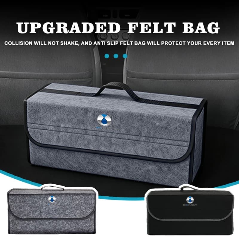 For Denza Foldable Felt Car Trunk Organizer Storage Box Accessories X D9 MPV EV DM-i Z9 GT N7 N8 SUV 2022 2023 N9 2025