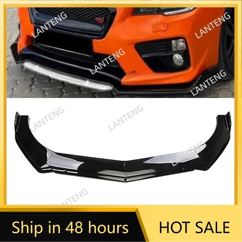 Paraurti anteriore Splitter Labbro Per S-ubaru Crosstrek Auto Spoiler Diffusore Deflettore Paraurti Copertura Body Kit Trim Protezione Nero