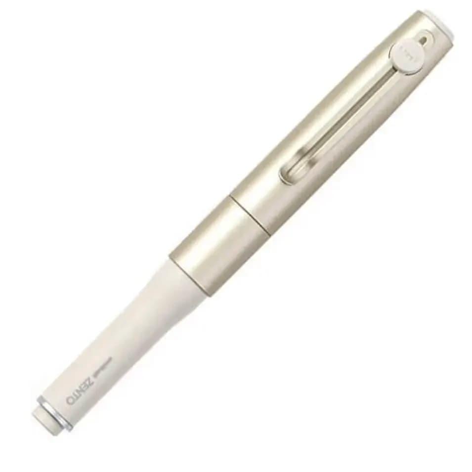 Penna Gel Uni Gel ZENTO Magnetica per Firma, Ultimo Modello Champagne Gold, Forniture Scolastiche Kawaii