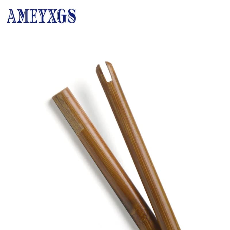 6/12pcs Bambù Freccia Albero 80/83/85cm OD 7/8/9/10mm Self Nock Arco Recurvo Tradizionale Tiro Caccia Tiro con l'arco Frecce FAI DA TE