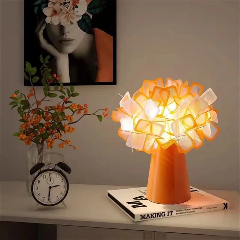 Table Lamp Slamp Clizia Nordic Creative Acrylic Lamp Postmodern Desk Lighting LED Decorative Lamps for Girl's Room Decoration