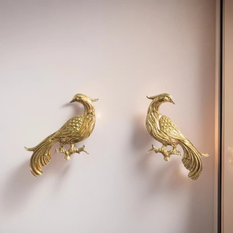 Maniglia per cassetto Phoenix in ottone Maniglia per porta dell'armadio creativa Nuova maniglia per armadio creativa Maniglia per scarpiera elegante