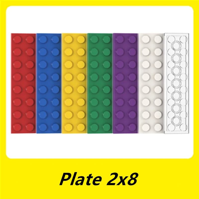 40 PZ PIASTRA 2x8 Compatibile con 3034 Piastra Mattoni autobloccanti Building Blocks Giocattoli Accessori