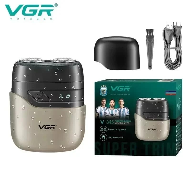 Waterproof Electric Razor USB Rechargeable for Men, Portable Rulebarba, Quick Charging, Home and Travel Use Washable