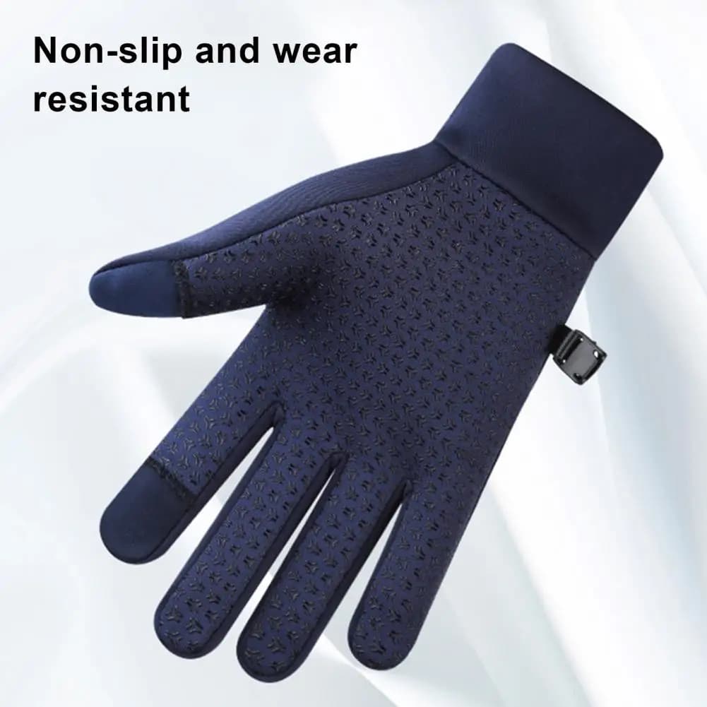Guanti da ciclismo resistenti alla neve Guanti da ciclismo invernali da uomo Touchscreen caldo Antivento Impermeabile Equitazione per motociclisti all'aperto Sci sulla neve