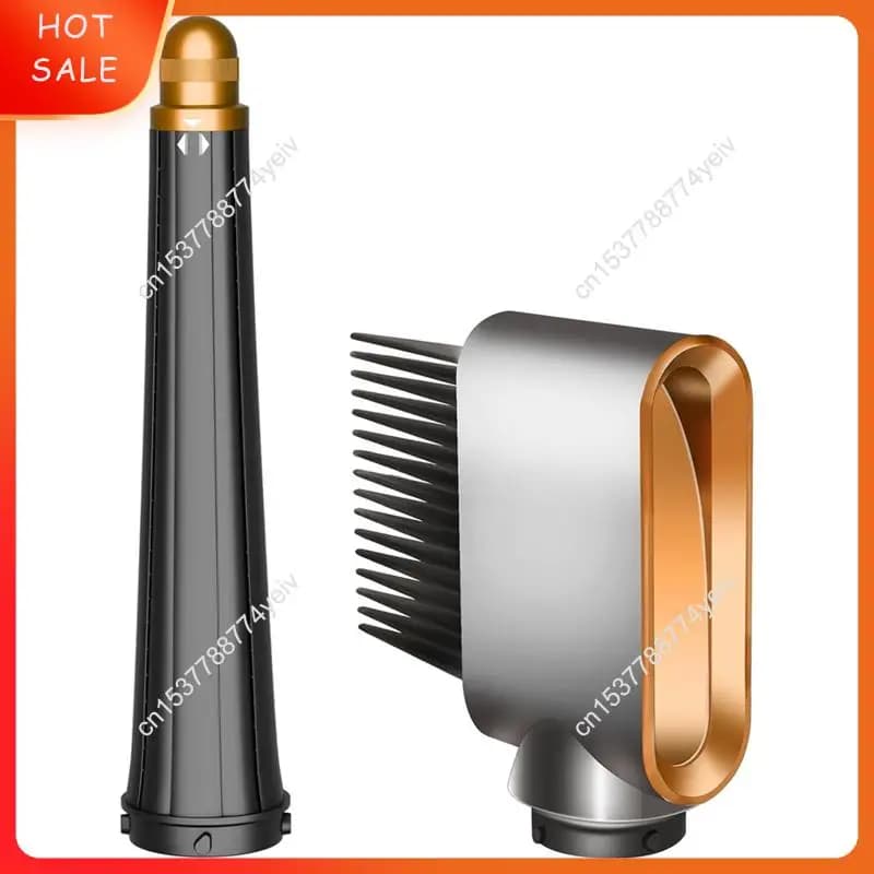 Barile conico lungo per capelli da 20MM-36MM e pettine a denti larghi per Dyson Airwrap HS01 HS05 Ferro arricciacapelli con avvolgimento automatico A62X