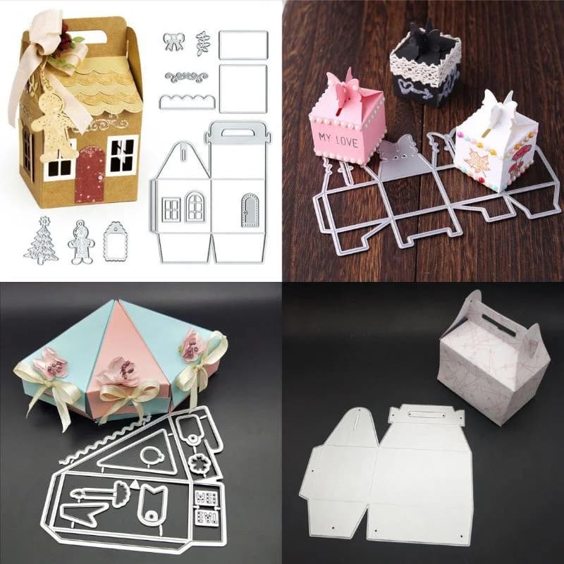 1 pz confezione regalo fustelle in metallo telaio artigianale taglio fustella goffratura stencil per carta fatta a mano creazione di cartoline scrapbooking
