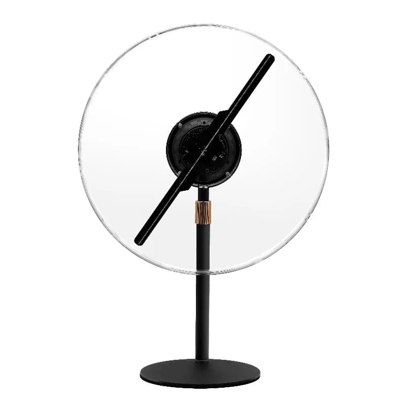 35Cm 3D Fan Table Mini Projector Light Emitting Diode Fan Display Projector 3D