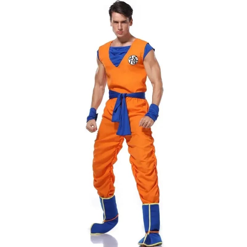 Anime di Halloween Abiti arancioni per adulti Son Masquerade Cosplay Anime Supereroi Gioco di ruolo Vestire