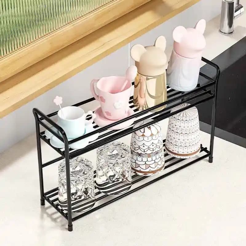 Organizzatore in metallo da pavimento stretto per bagno, porta carta igienica, scaffale per lavabo, davanzale o piano di lavoro