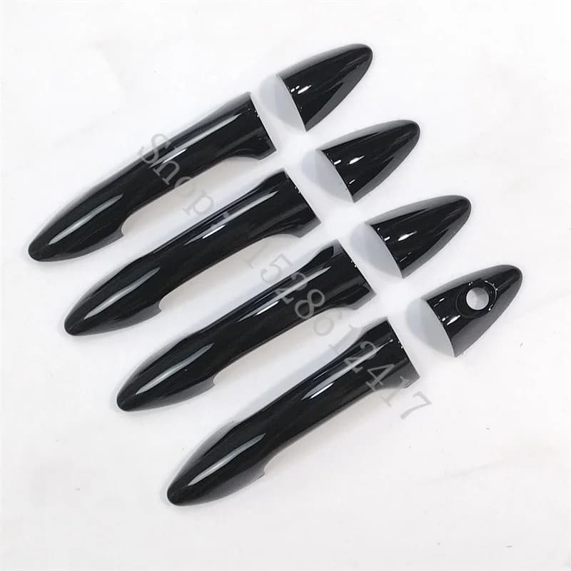 Per Hyundai Solaris Verna i25 Accent Grand Avega 2010 ~ 2016 Nero Lucido ABS Maniglia Della Porta Copertura maniglia della portiera dell'auto protezione trim