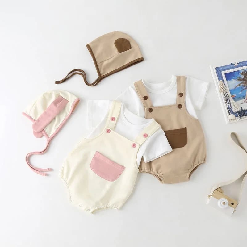 Marsupio per Neonati, Nuovo Design Trendy, Completo in Seta a Maniche Corte per Bambini di Un Anno