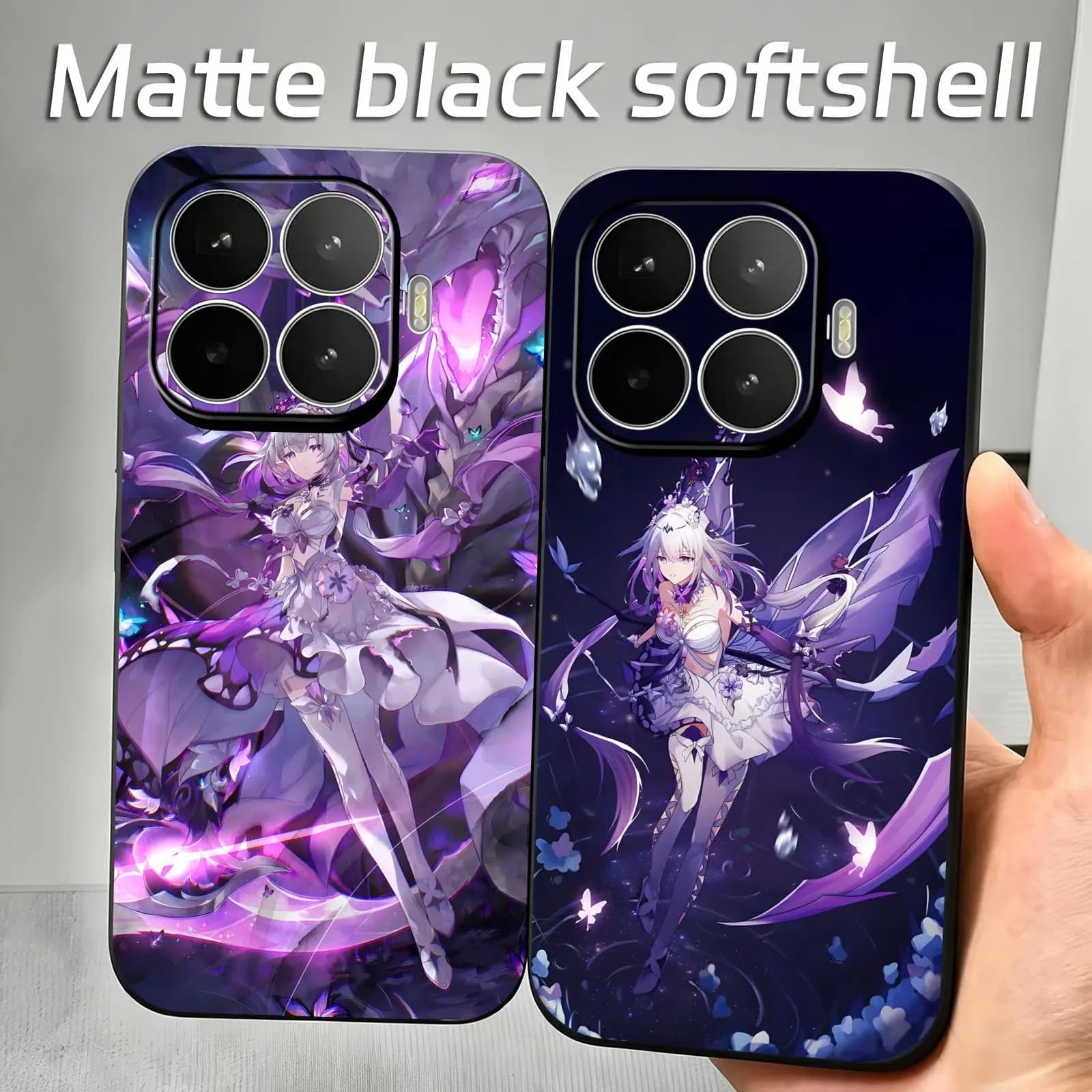 Phone Case For Xiaomi 17 15 14 13 12 11 T Ultra Pro Soft black Shockproof Cover Honkai Star Rail Aglaea