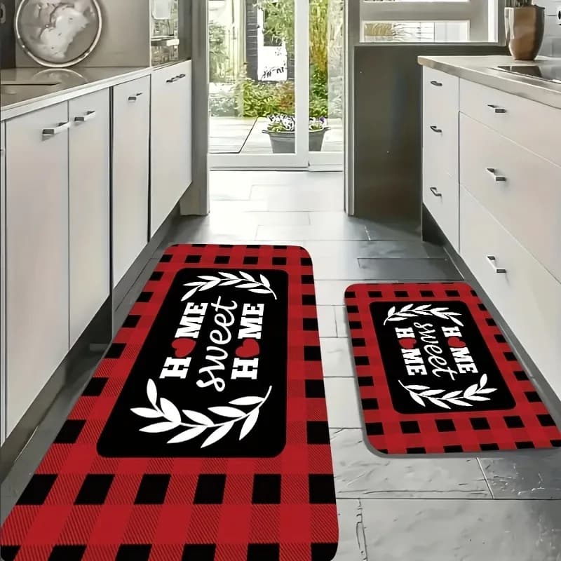 1PC HOME dolce CASA Modello Tappeto da cucina Tappetino antiscivolo Design pop Tappeto da bagno Tappetino da bagno Tappeto per la casa Lavandino Lavanderia Decor