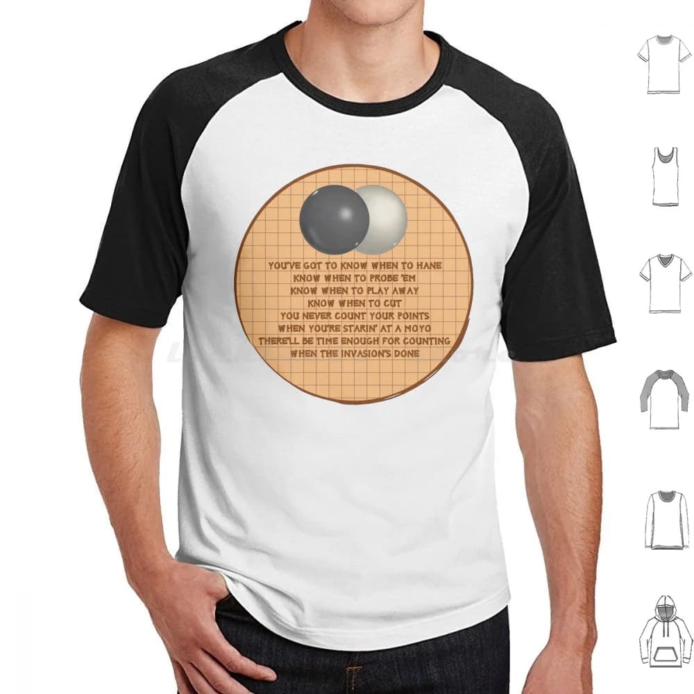 Gogambler Go Igo Baduk Weiqi T Shirt Uomo Donna Bambini 6xl Go Gioco da tavolo Umorismo Go Igo Baduk Weiqi Hane Sonda Gioca Away