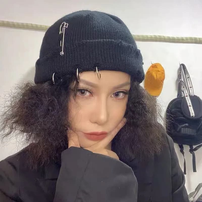 Uomo donna Trawler Beanie Watch Hat Roll Up Edge Skullcap Fisherman Beanie Winter Hip Hop Kpop Y2K Style