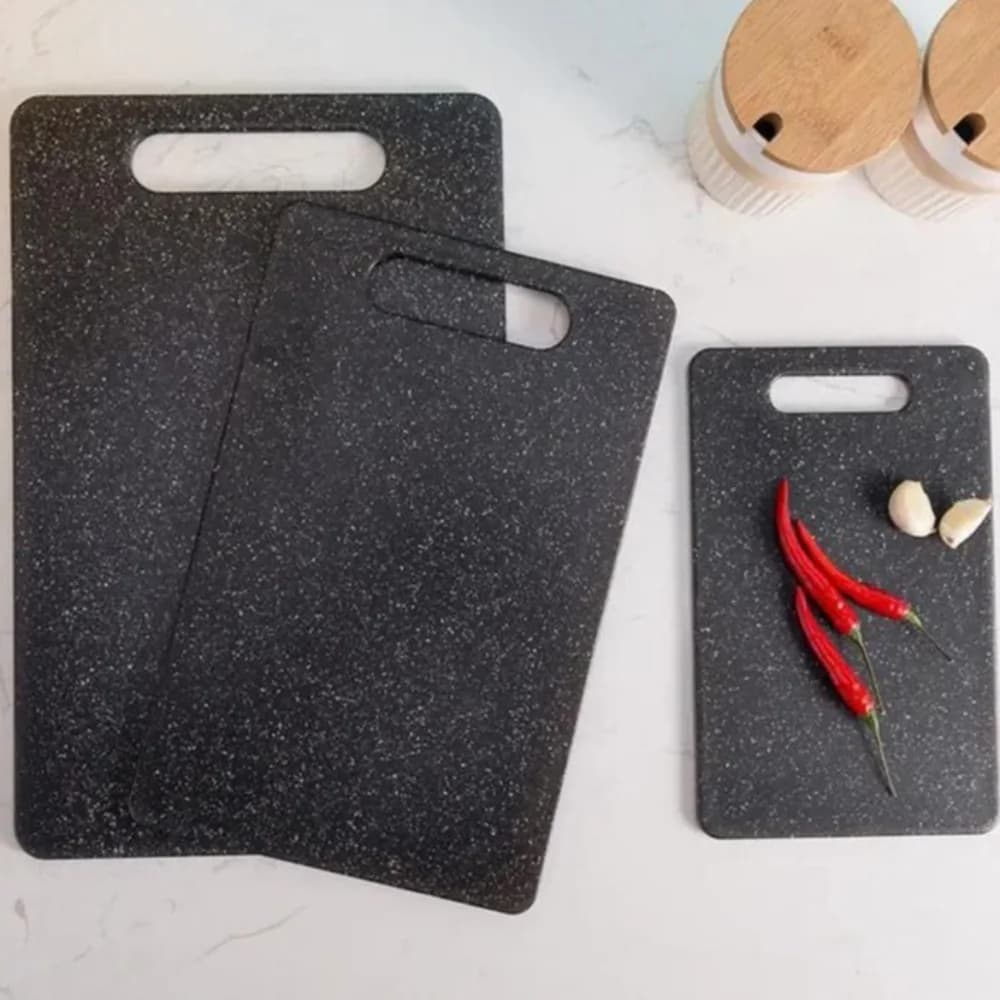 PP cutting board with marble structure Antibacterial double-sided vegetable cutter for anti-mould meat for food use