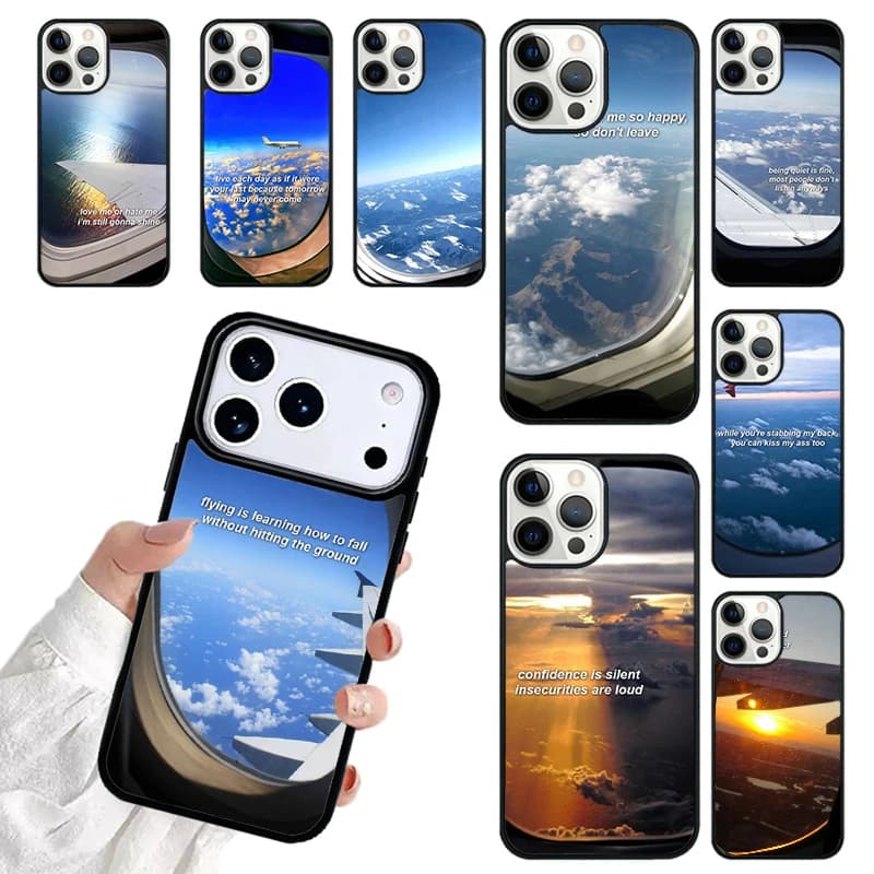 sky clouds Phone Case For iPhone 17 16 15 14 13 12 11 Pro Max 17air Shockproof Cover Fundas