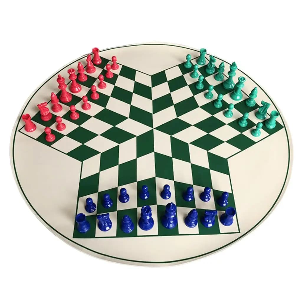 Set da Gioco Portatile di Scacchi e Dama Internazionale Multicolore con Pezzi degli Scacchi per Viaggi in Famiglia