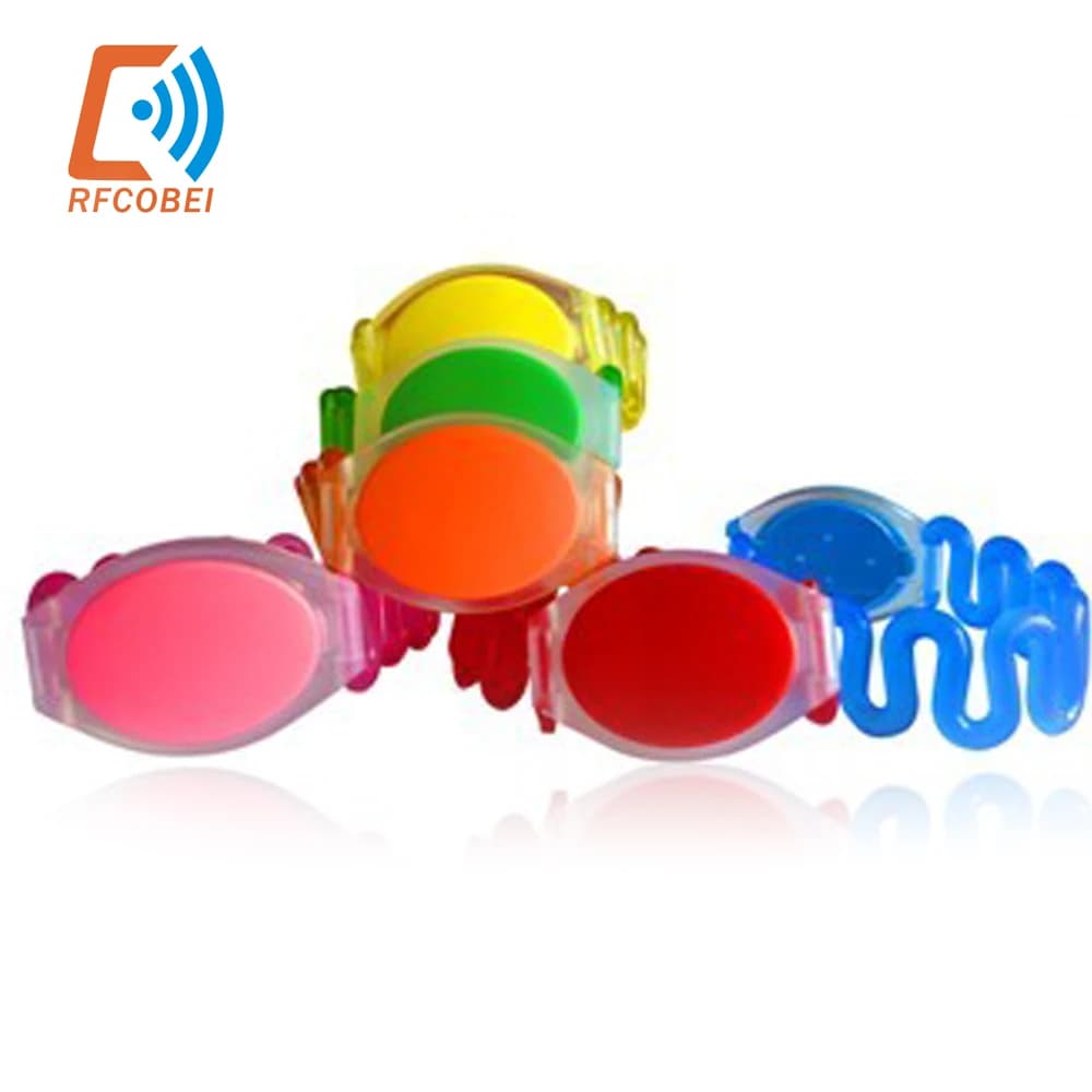 Bracciale RFID in silicone riscrivibile da 10 pezzi 13,56 Mhz UID modificabile MF 1K S50 NFC