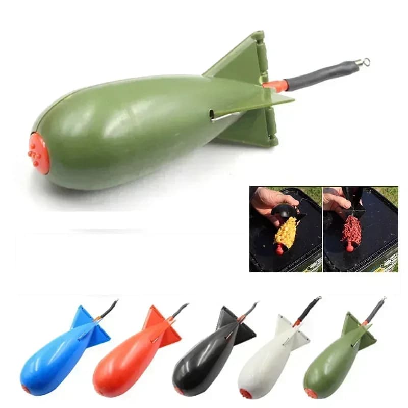 Feeder Rocket per Pesca alla Carpa S M L, Galleggiante Porta Esche Spomb, Accessori per la Posizionamento dei Feeder a Razzo per Pellet