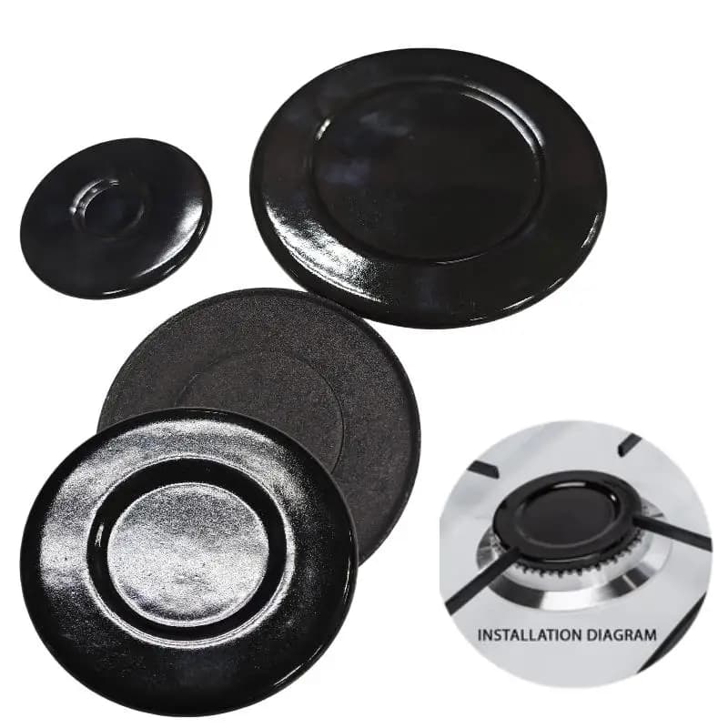 1/3PCS Universal Burner Hat Set Oven Hob Gas Burner Crown Flame Cap Cover Cookers Cast Iron Stove Head Concave Iron Cover