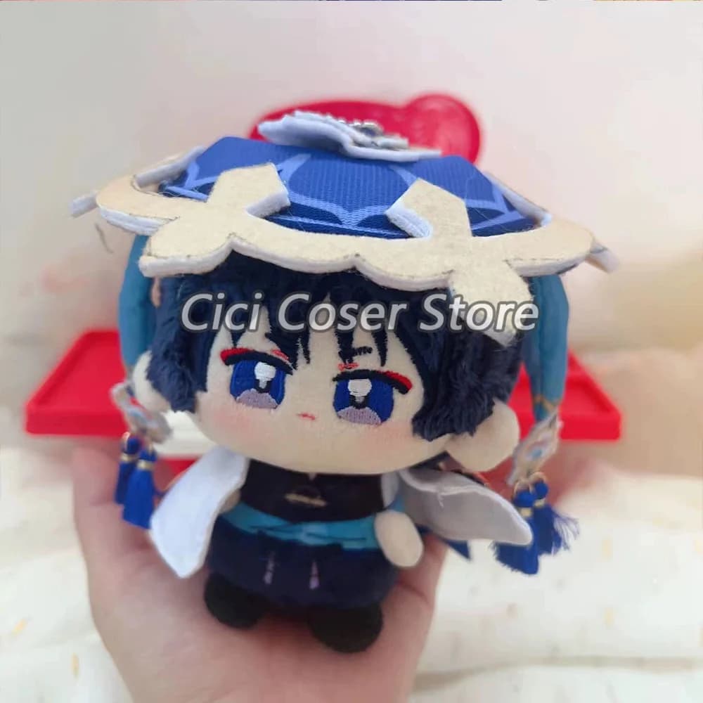 Genshin Impact Wanderer Balladeer Cosplay Plush Doll 10CM Cartoon Backpack Keychain Pendant Ornaments Christmas Halloween Gifts