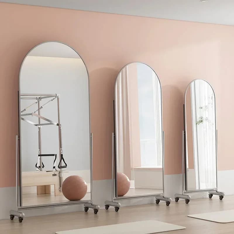 Dekoracyjne Lustra - Specchio moderno a figura intera, decorazione da parete per bagno e trucco estetica
