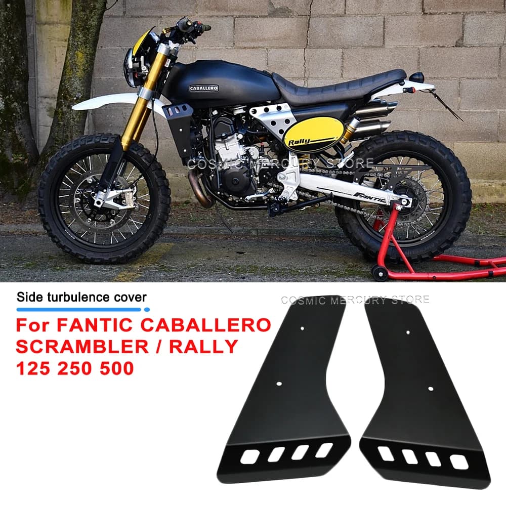 Kit Spoiler Aerodinamico Anteriore per Moto FANTIC CABALLERO SCRAMBLER / RALLY 125 250 500