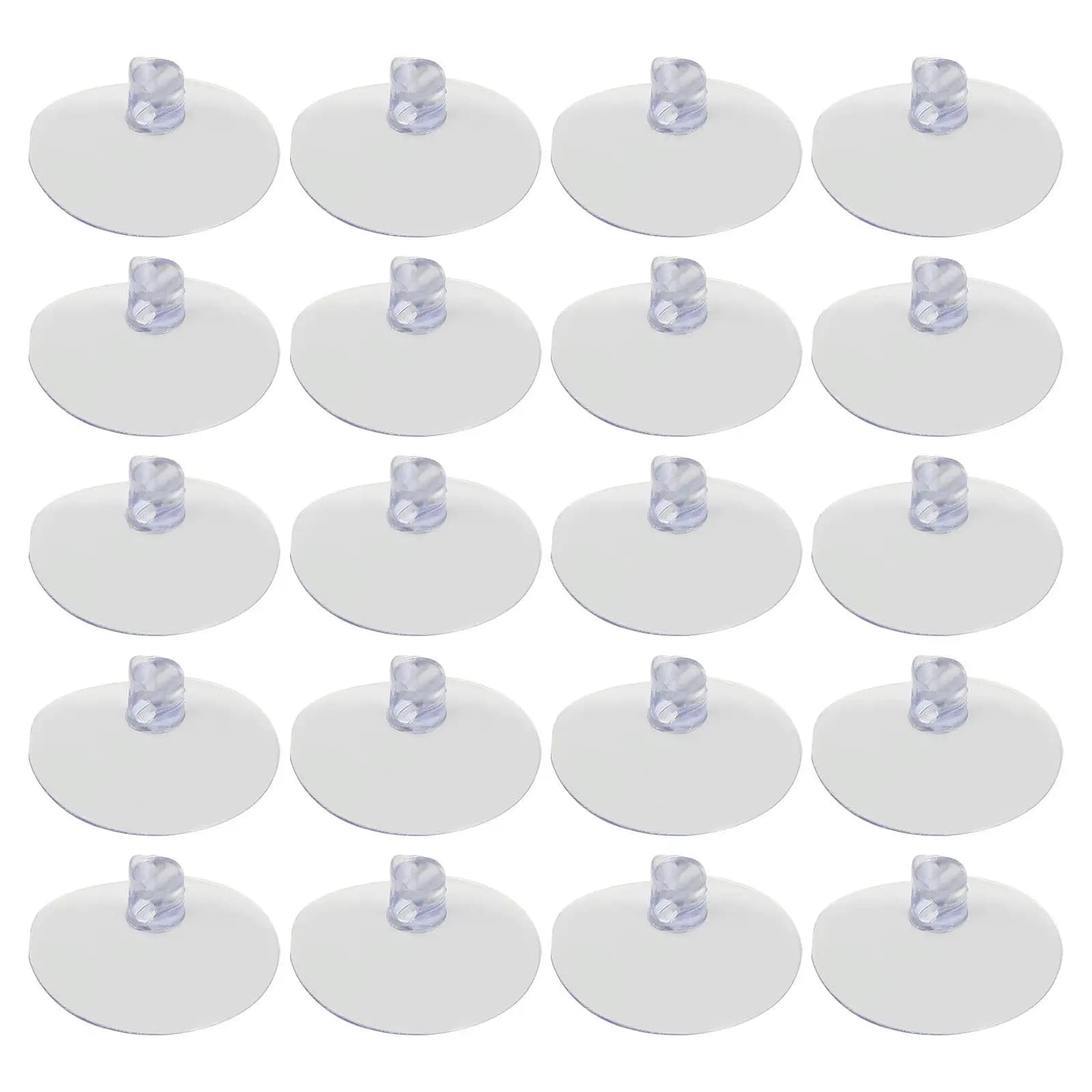 50 Pezzi Ventose Trasparenti a Forma di Fungo in PVC per Bagno, Cucina, Finestre, Decorazioni Festive, Porta Sapone, Organizzatore Senza Gancio, 3 cm