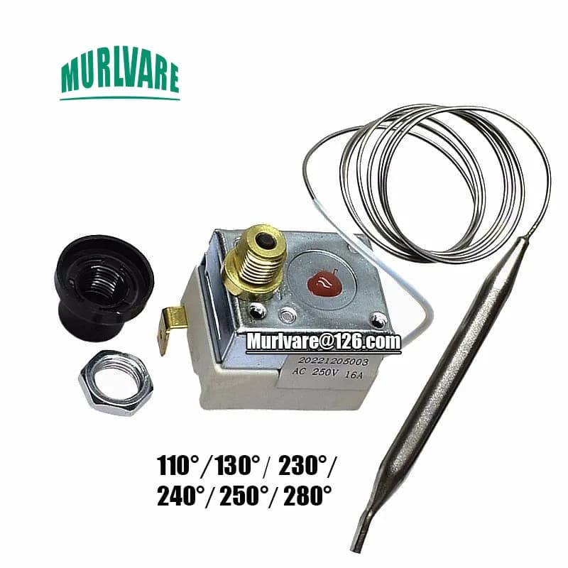 Electric fryer oven temperature control Pancake electric 110 ° 130 ° 230 ° 240 ° 250 ° 280 ° temperature limit protector thermostat