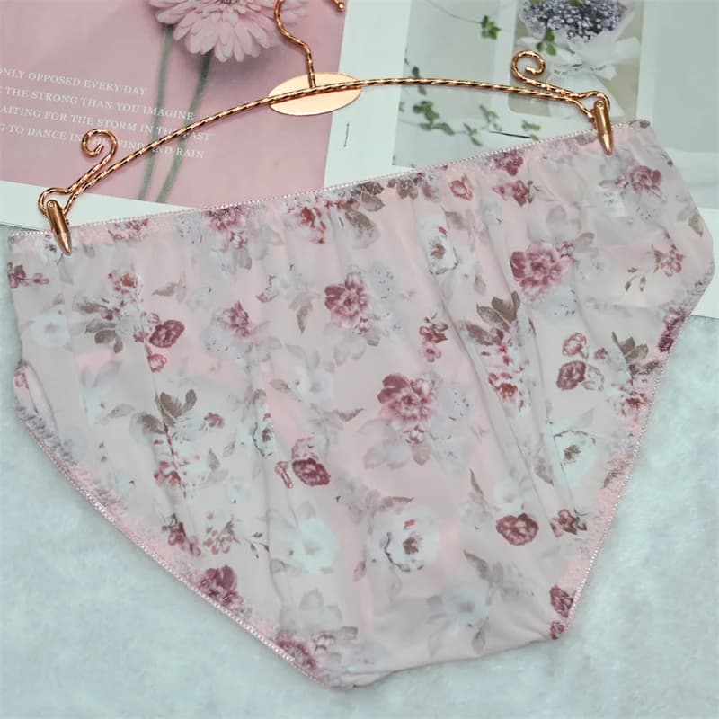 Slip da uomo con grafiche floreali, costumi da ballo per spettacoli dal vivo, carini e dolci, stile Kawayi