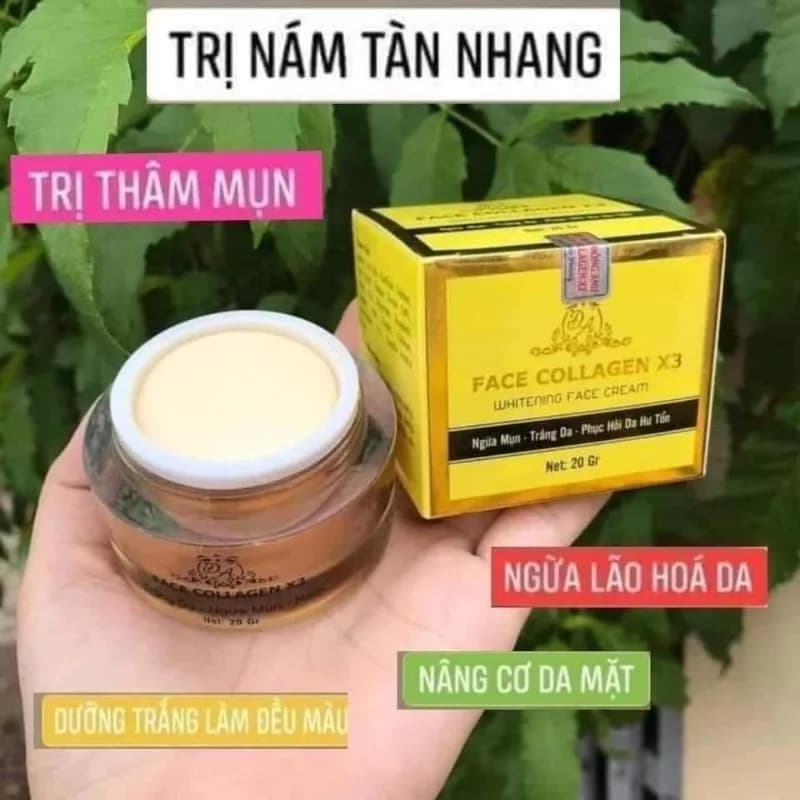 kem duong da face colagen x3 - Collagen X3 Face Cream - Anti Aging & Moisturizing, Brightening Skin Care, Collagen Booster