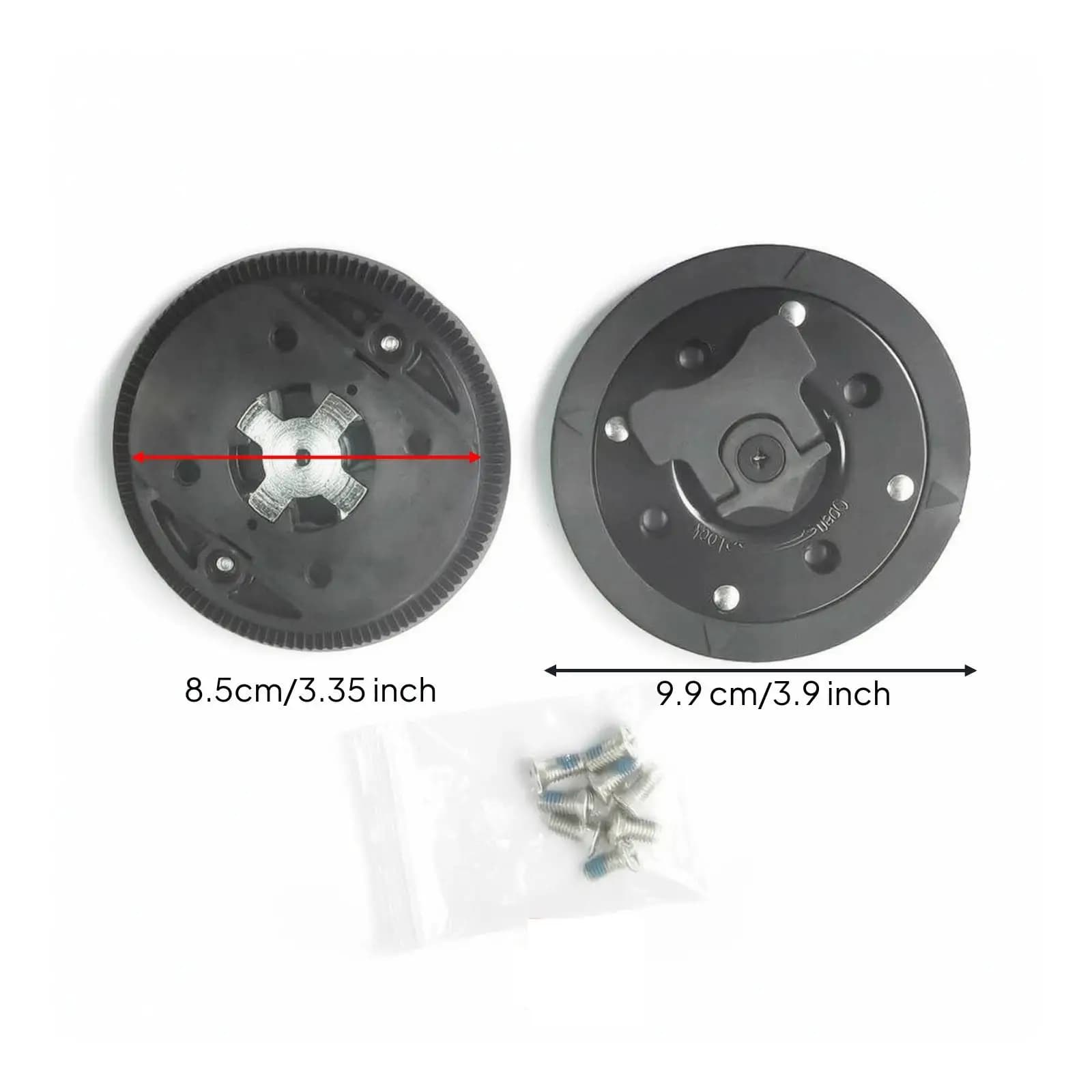 Durable Snowboard Binding Disc Mount Plate for Snowboard Bindings Parts Replacement Hardware with Pad
