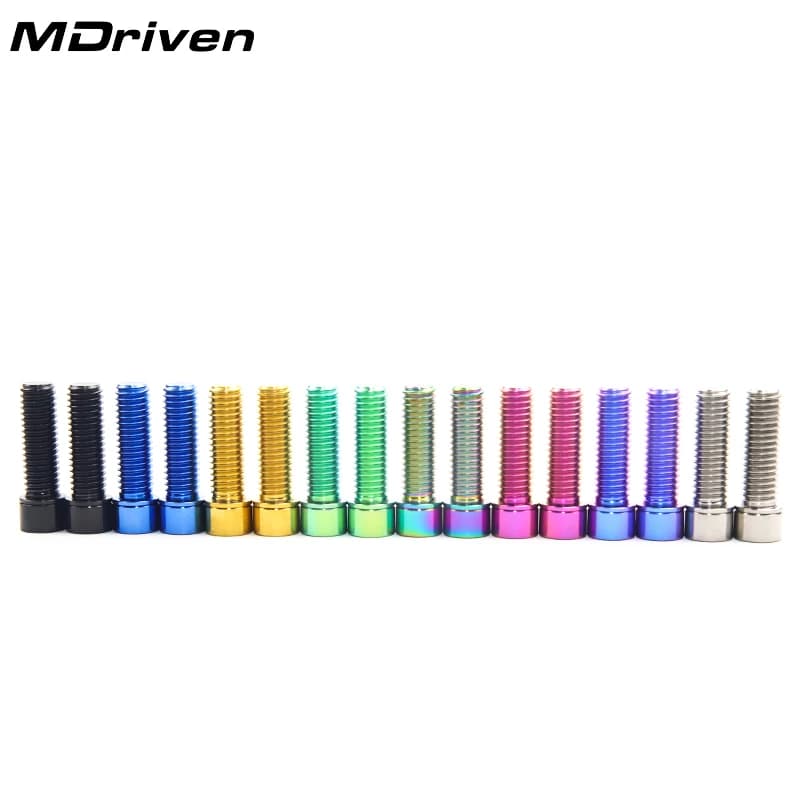 Ultralight titanium alloy bolts M Driven m8 x 25mm for bmx stem screws for weight reduction bike bmx bolts for handlebar stem bmx