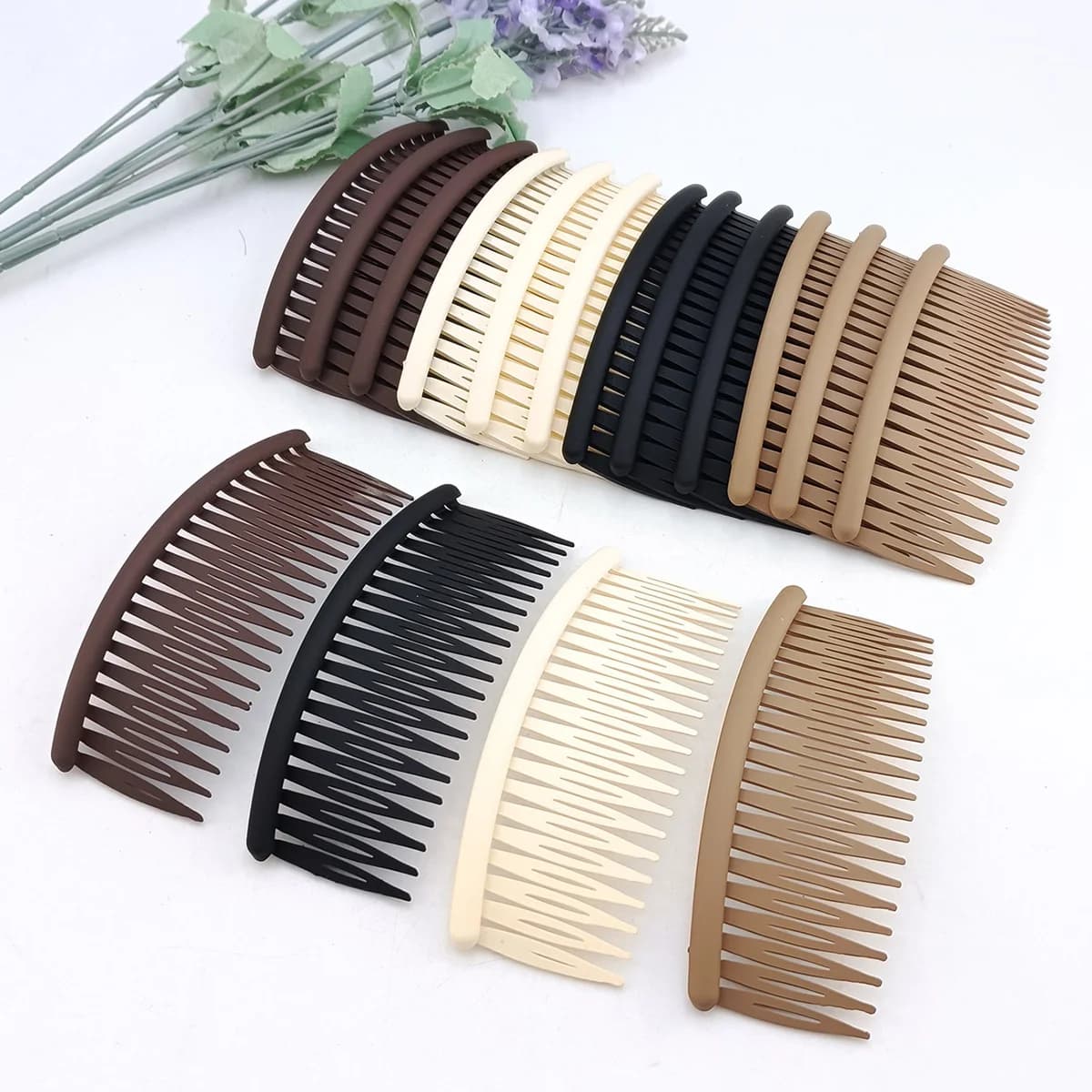 1/12 PCS Women's hair comb Large simple fork Frangia Fixed arrangement Broken hair Back head charm Hair accessories