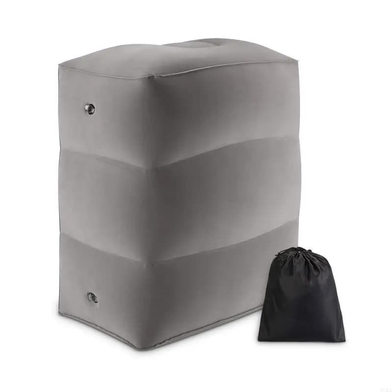 Cuscino poggiapiedi gonfiabile per viaggi Bambini Adulti Cuscino da viaggio aereo Cuscini poggiapiedi regolabili in altezza per