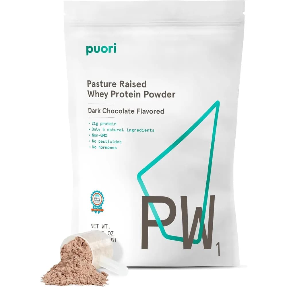 Whey Protein Powder - Dark Chocolate - PW1 Raised pasture, if filled with grass and not GMO