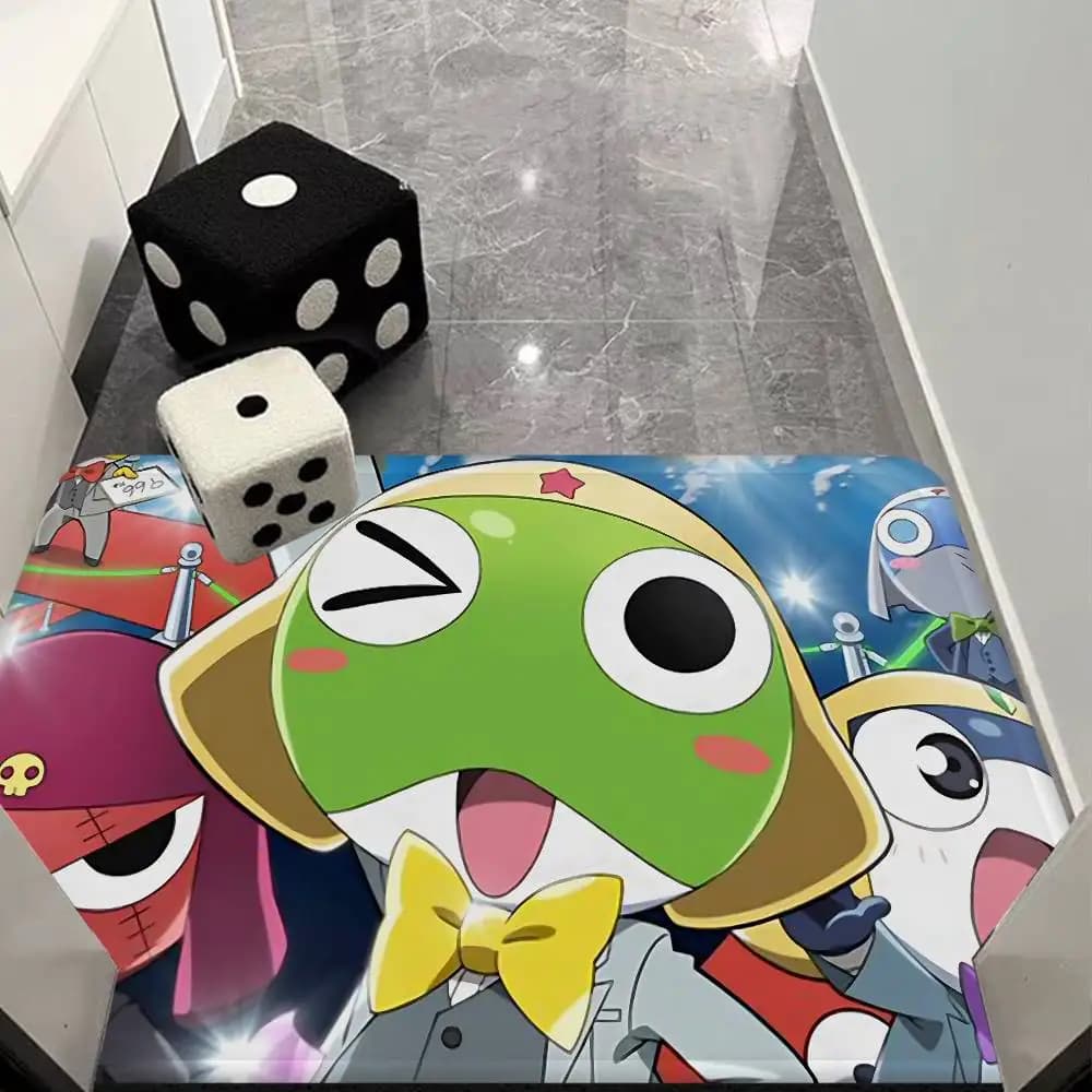 Anime Sgt Frog Door Mat Washable Non-Slip Living Room Sofa Chairs Area Mat Kitchen Doormat Area Rug