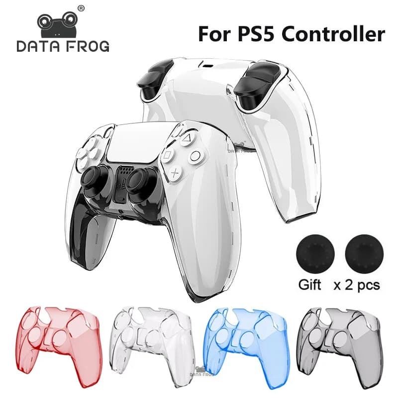 Custodia protettiva trasparente per PC rigida DATA FROG per accessori controller compatibili con PS5