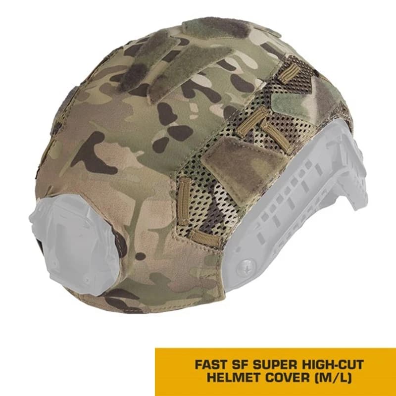 Copertura per casco tattico FAST SF Copertura per casco dal taglio ultra alto Accessorio per casco nascosto da caccia all'aperto Comoda copertura